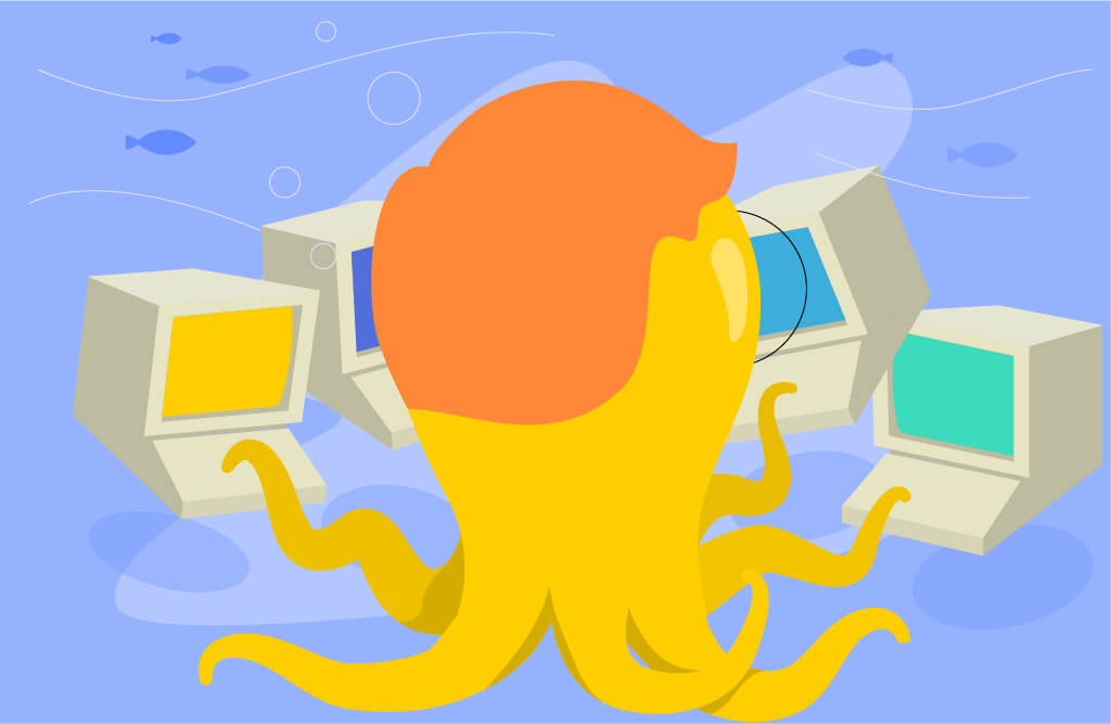Growth hacking octopus trying to manage all tasks | Elevate Digital